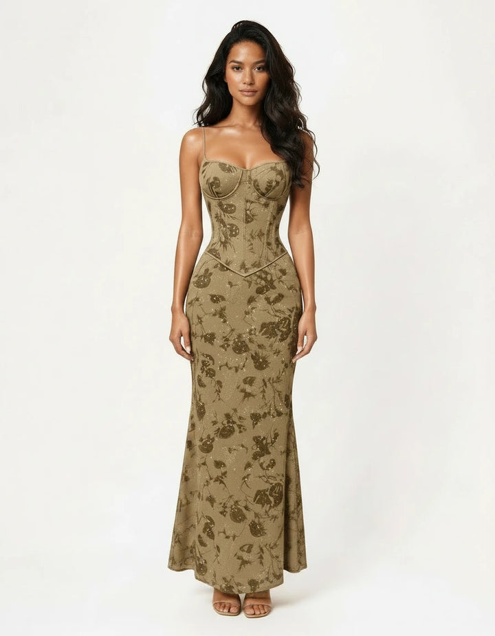 Ariella — Shimmer Floral Mermaid Gown