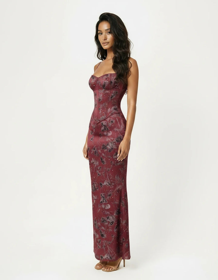 Ariella — Shimmer Floral Mermaid Gown