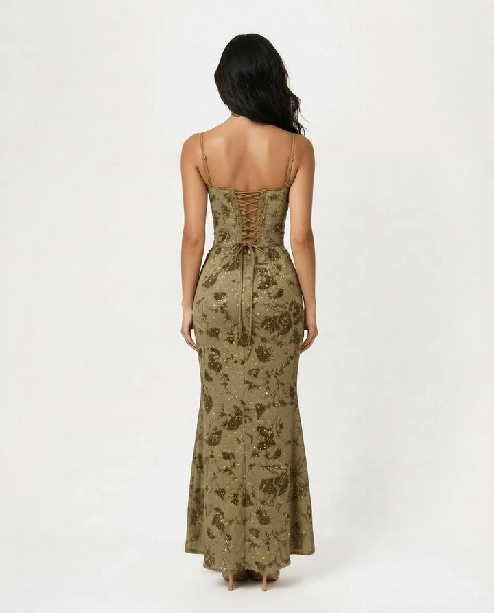 Ariella — Shimmer Floral Mermaid Gown