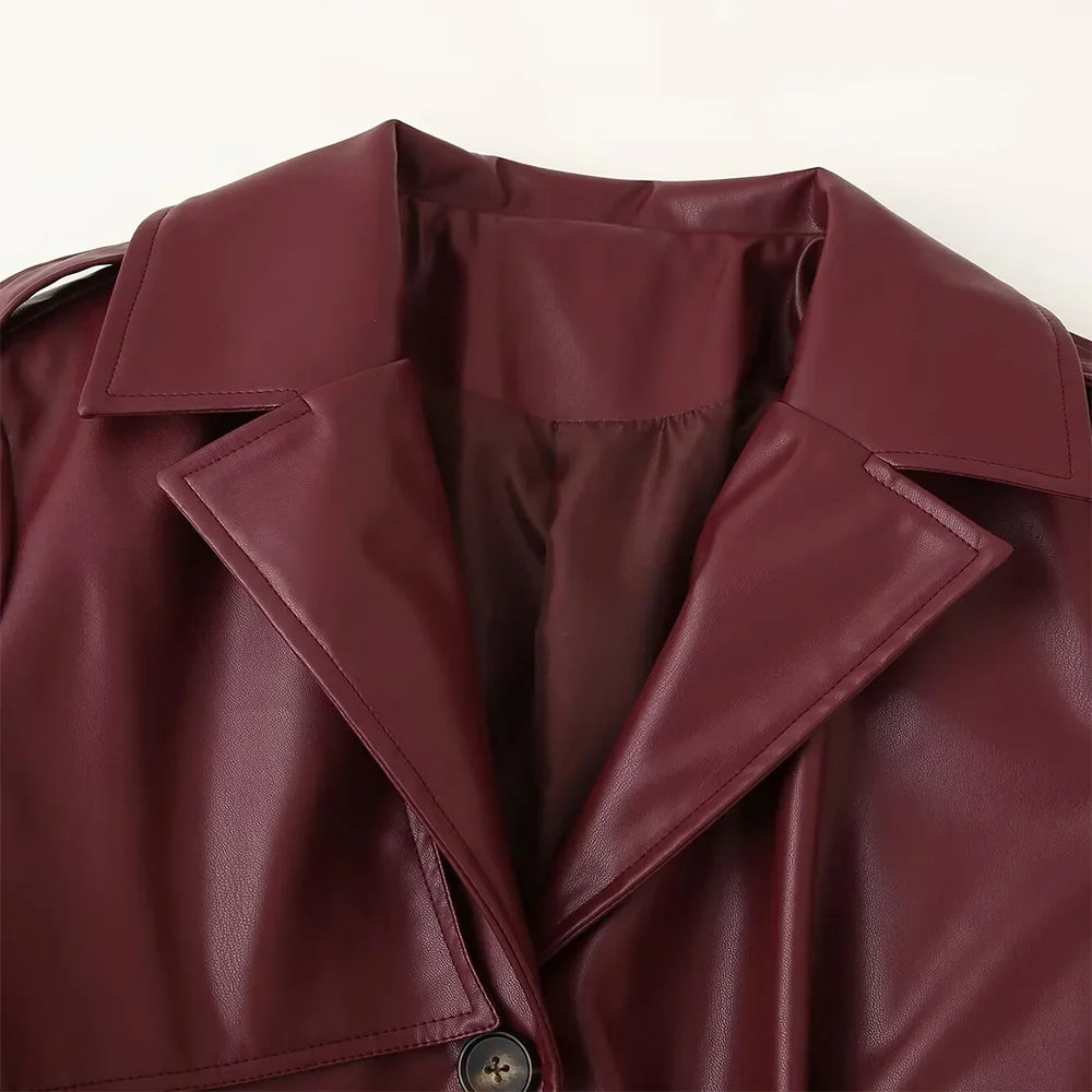 Cerise – The Burgundy Icon Trench