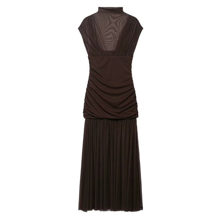 Chocolat – The Chic Espresso Drape Dress