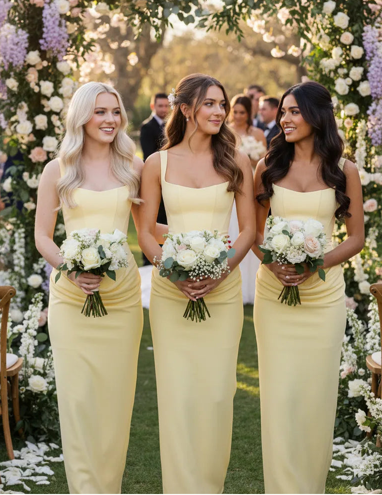 Capi Pastel Capri Pastel Muse Gown — Yellow | Inaya Paris