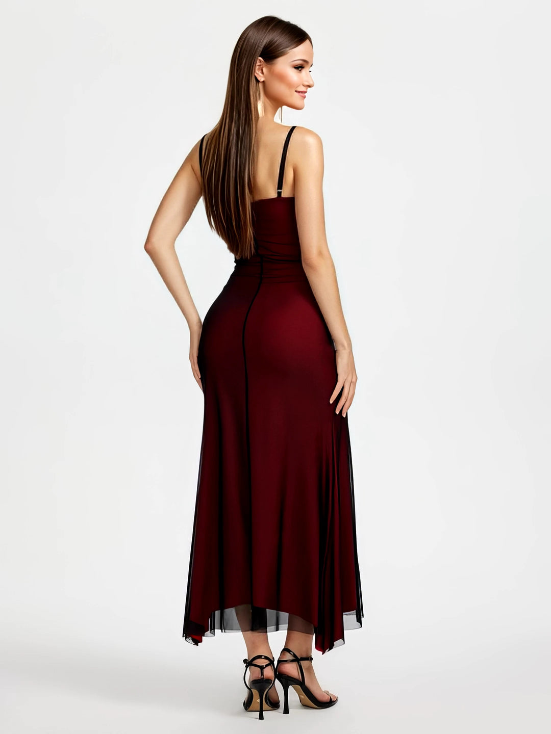 Danaé – The Midnight Wine Illusion Dress