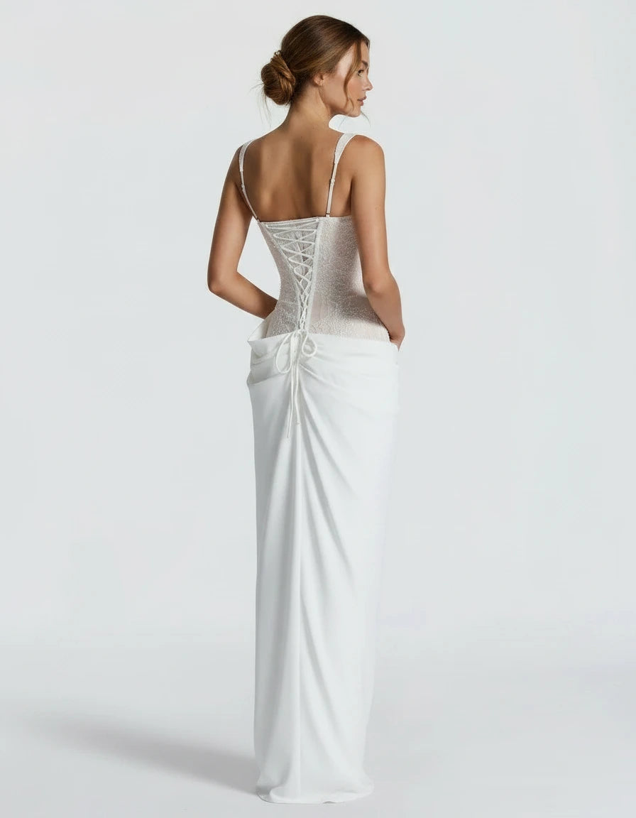 Héloïse — Das Spitzenkorsett-Maxikleid