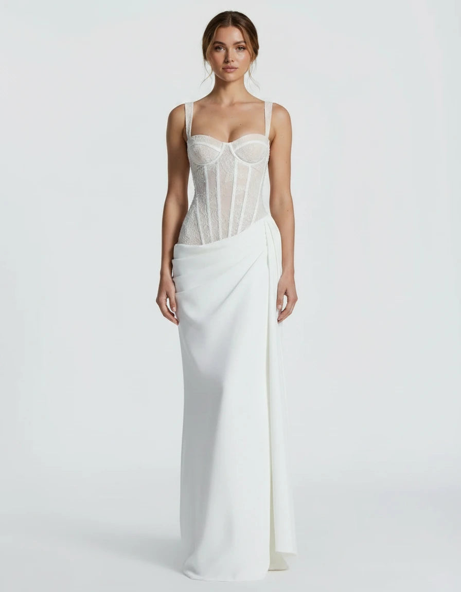 Héloïse — Das Spitzenkorsett-Maxikleid