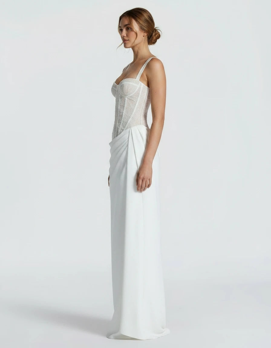 Héloïse — Das Spitzenkorsett-Maxikleid