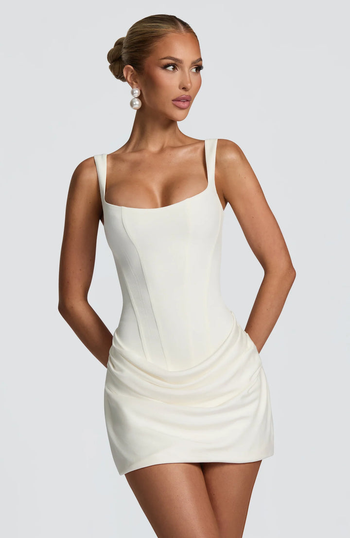 Orchidée – The Draped Corset Mini Dress