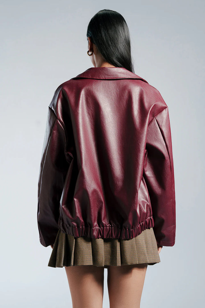 Clémence – The Parisian Faux Leather Jacket
