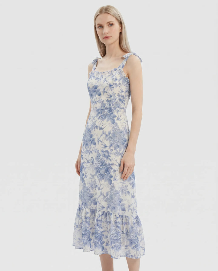 The Floral — Effortless Midi Dress
