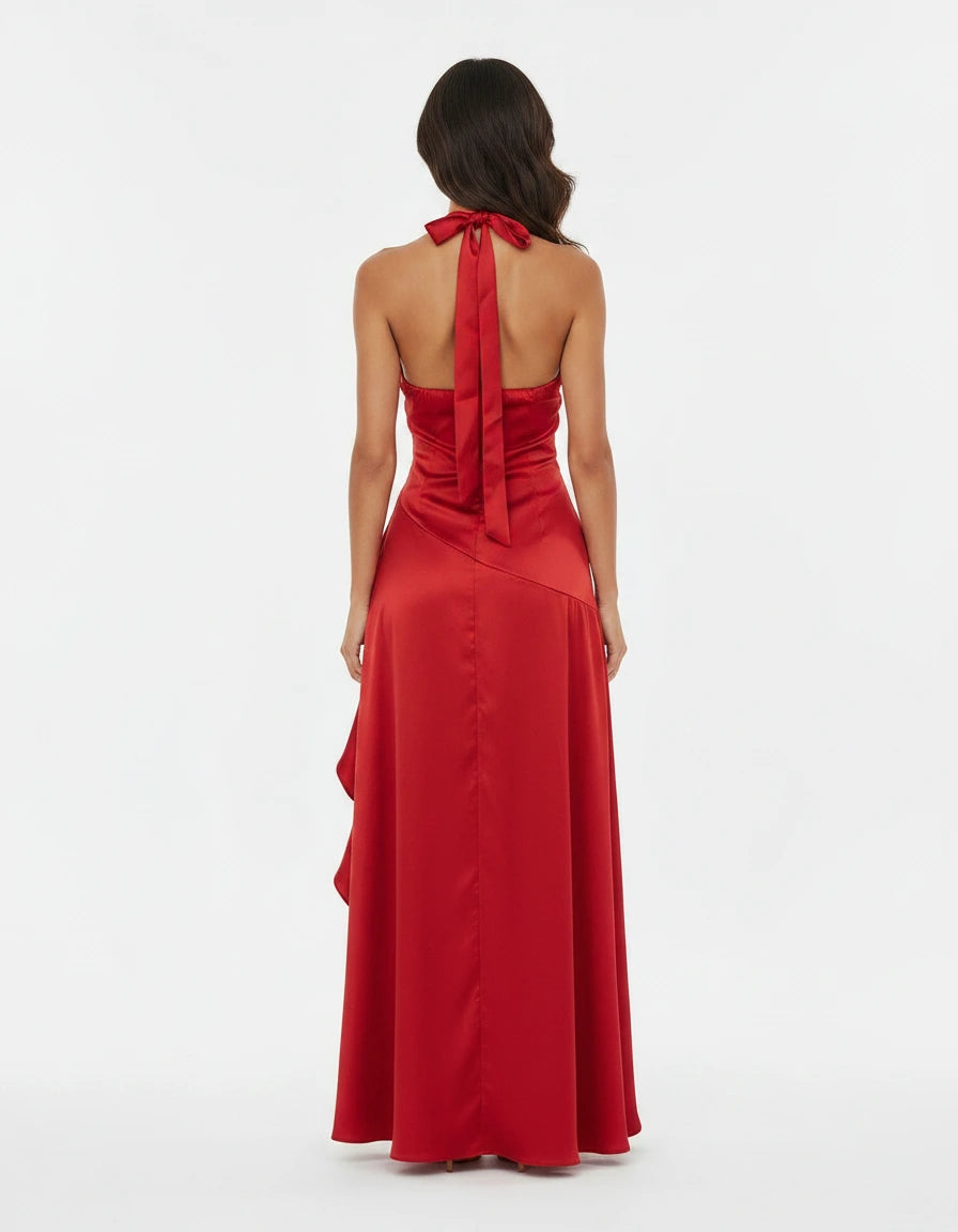 Vittoria — The Satin Halter Gown