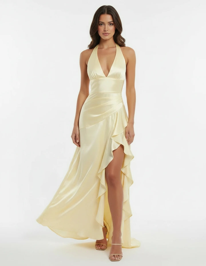 Vittoria — The Satin Halter Gown