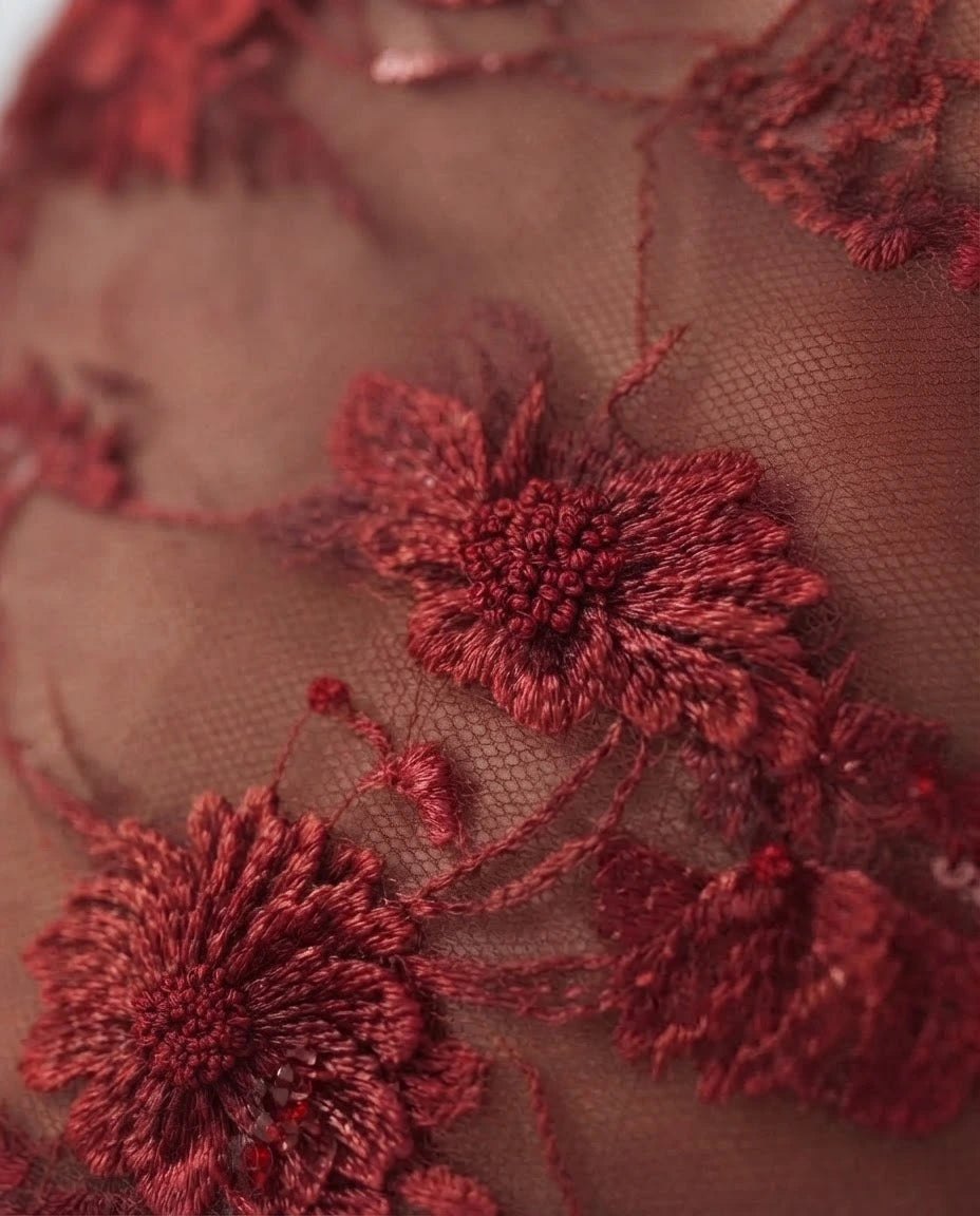 Carmen — The Sheer Lace Maxi Dress