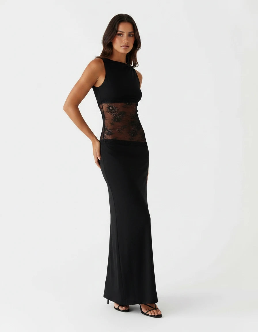 Carmen — The Sheer Lace Maxi Dress