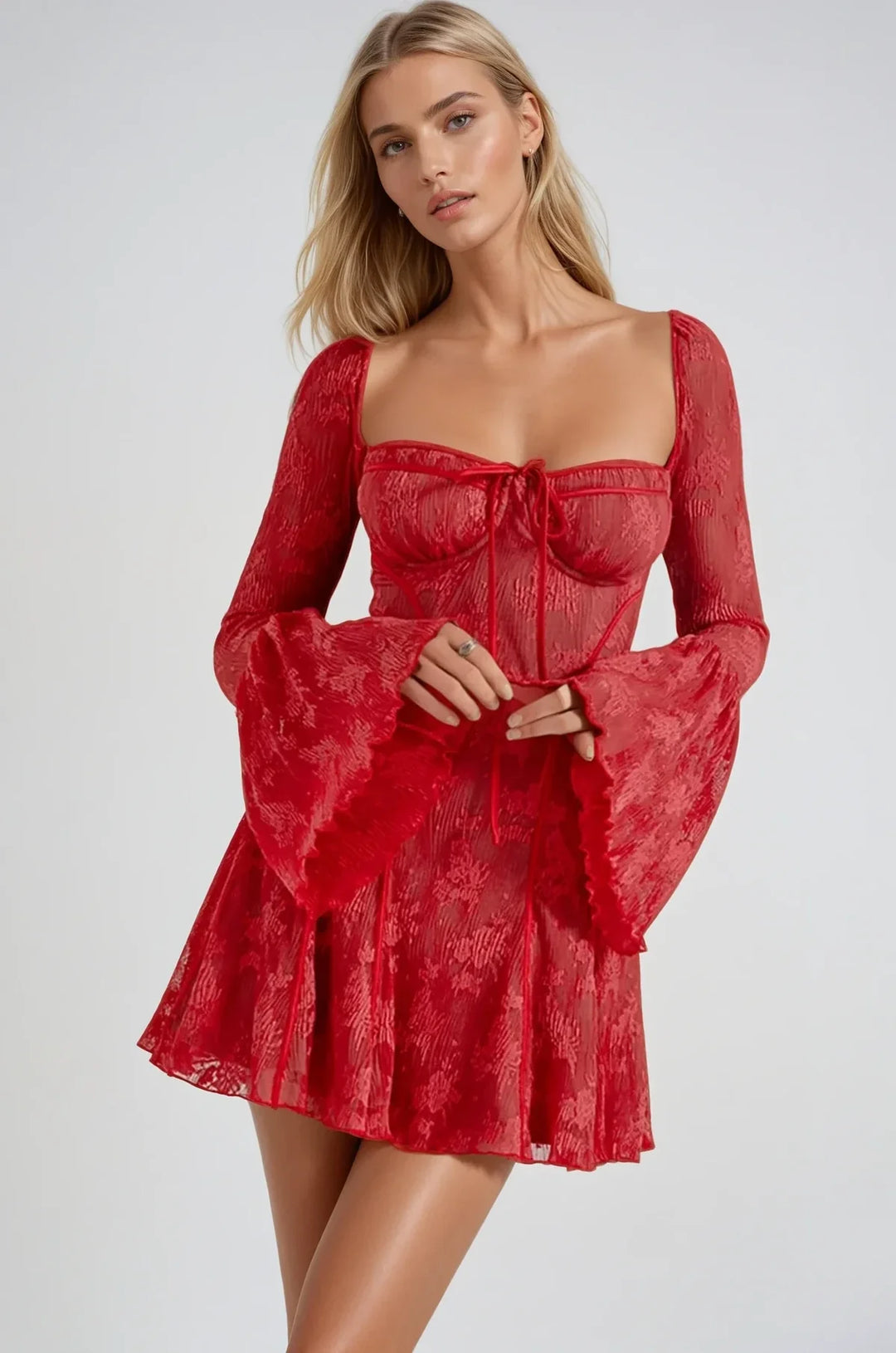 Amaya – The Romantic Lace Illusion Dress