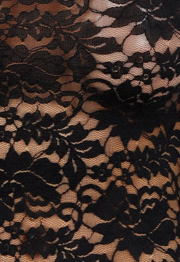 Rebelle – D'Midnight Lace Statement Kleed